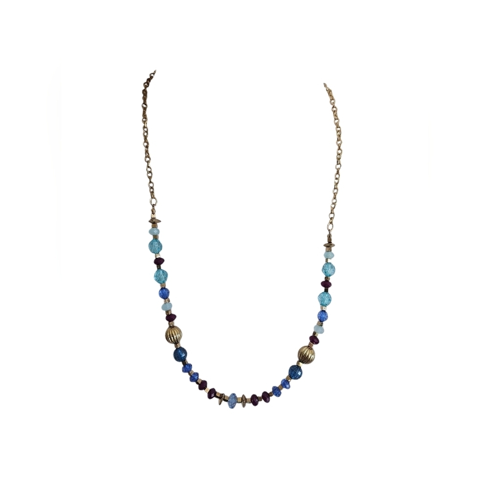 Vintage multi beaded statement necklace.